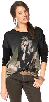 Aniston Langarmshirt femininem Frontdruck
