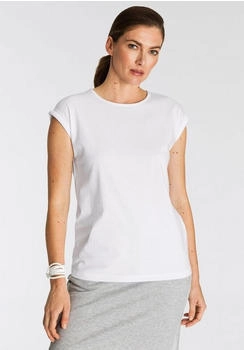 Boysen's T-Shirt Kurzarm unifarben wei&szlig;