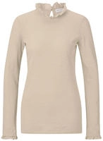 RICHROYAL Langarmshirt "2409 O Slub F LS" mit R&uuml;schenkante an Ausschnitt und