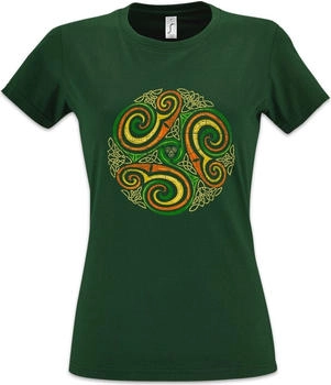Urban Backwoods Celtic Circle Damen T-Shirt grün