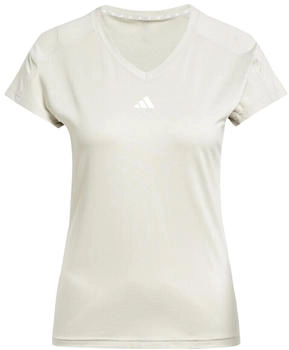 Adidas AEROREADY Train Essentials Minimal Branding V-Neck Tee wonder alumina weiß