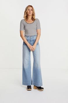 Rich & Royal Damen Shirt dunkelblau weiß