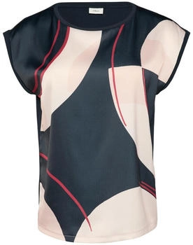 S.Oliver Shirt Fabricmix blau schwarz 2160012 59D2