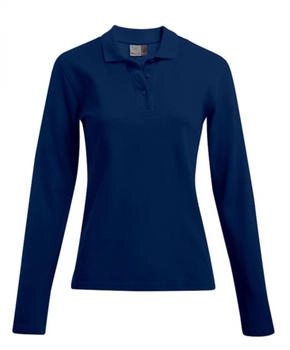 Promodoro Langarm-Poloshirt marineblau