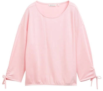 Tom Tailor Denim Langarmshirt mit Streifenmuster pink white stripe (1035680)