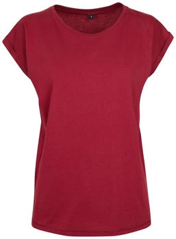 Build Your Brand rundhalsshirt extended shoulder bordeaux