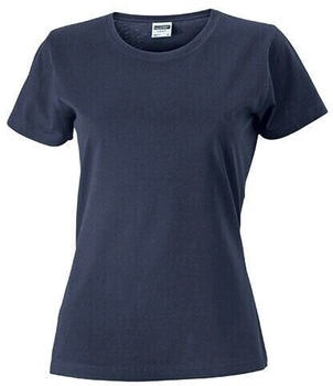 James & Nicholson Figurbetontes Rundhals-T-Shirt navy