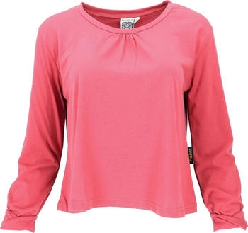 Guru-Shop Longsleeve einfarbig rot