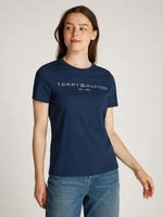Tommy Hilfiger T-Shirt WW0WW40276 Dunkelblau Regular Fit Damen