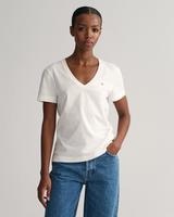 Gant T-Shirt Shield 4200750 Wei&szlig; Regular Fit Female