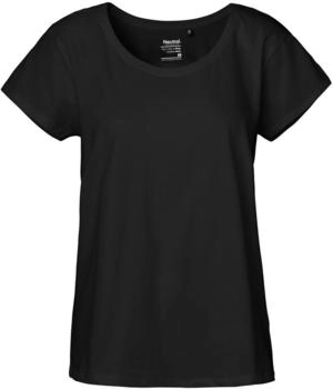 Neutral Damen Loose Fit T-Shirt schwarz
