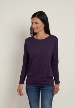 Seidel Langarmshirt pflaume
