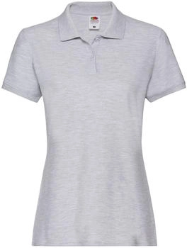 Fruit of the Loom Damen-Poloshirt grau