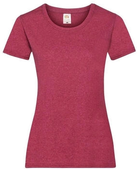 Fruit of the Loom Lady-Fit T-Shirt Vintage rot meliert
