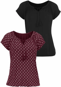 Vivance Dreams Shirt bordeaux schwarz