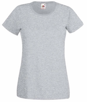 Fruit of the Loom Poloshirt grau erikaviolett
