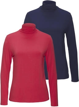Lascana Shirt navy cranberry