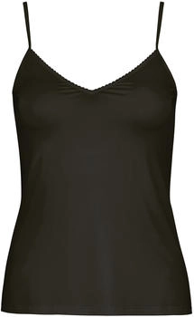 Hanro Spaghettitop Satin Deluxe schwarz