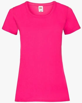 Fruit of the Loom Damen T-Shirt fuchsia