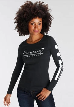 KangaROOS Longsleeve sehr figurbetonte Passform aus Baumwolle