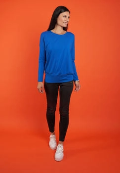 Seidel Langarmshirt blau