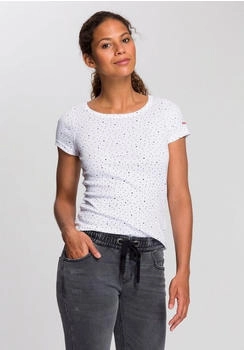 KangaROOS T-Shirt Kurzarm Herz-Muster weiß
