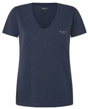 Pepe Jeans V-Shirt 'FIORE V NECK' blau washed navy