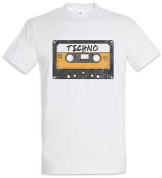 Urban Backwoods Tape Techno Damen T-Shirt weiß
