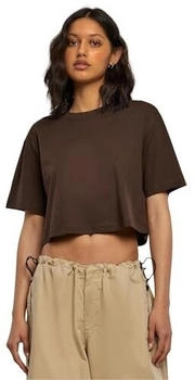 Urban Classics TB1555-Ladies Short Oversized Tee braun