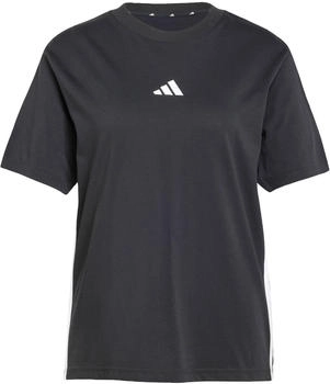 Adidas Essentials 3-Stripes Baumwoll T-Shirt schwarz wei&szlig;
