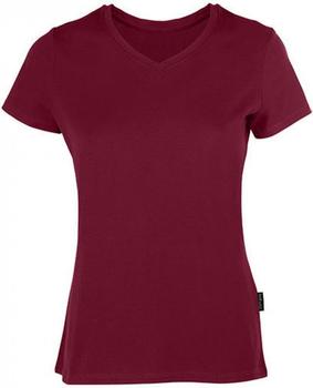 HRM F Luxury V-Neck Tee bordeaux