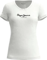 Pepe Jeans T-Shirt "NEW VIRGINIA", Damen, Gr. L/40, wei&szlig; (wei&szlig; 100)