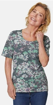 GOLDNER Print-Shirt Blumen-Ringeloptik