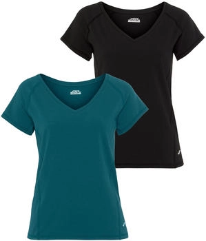 Fayn Sports Funktionsshirt petrol schwarz