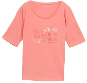 Tom Tailor T-Shirt mit Print rosewood pink (1047062_14980)