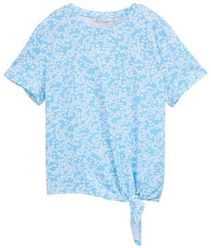Tom Tailor Denim T-Shirt mit Knoten-Detail small flower print (1040186_38267)