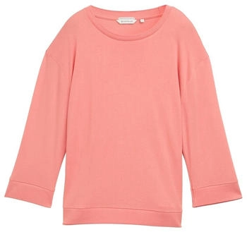 Tom Tailor Langarmshirt mit Rundhalsausschnitt rosewood pink (1046417_14980)