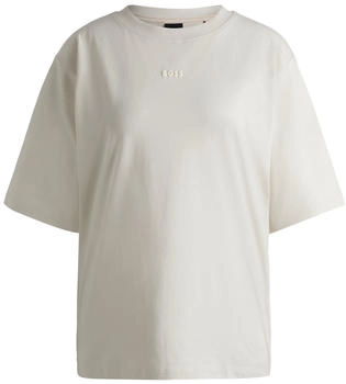 Hugo Boss T-Shirt aus Baumwoll-Jersey mit Logo-Print - Style C_Enis_Small_Logo 50523256 Natur