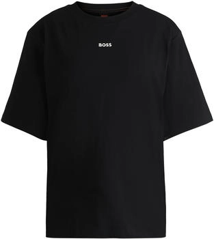 Hugo Boss T-Shirt aus Baumwoll-Jersey mit Logo-Print - Style C_Enis_Small_Logo 50523256 Schwarz