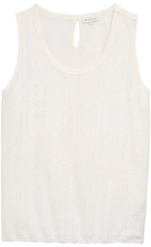 Tom Tailor Ajour Top im Material-Mix Whisper White (1046428_10315)