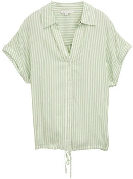 Tom Tailor Loose Fit Bluse mit Streifenmuster true green white thin stripe (1045239_37432)