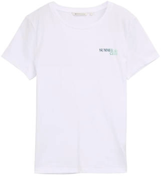 Tom Tailor Denim T-Shirt mit Schriftzug White (1046576_20000)