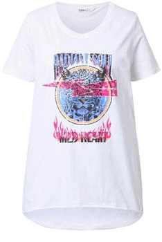 Angel of Style T-Shirt A-Line Animal-Motiv schneeweiß