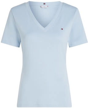 Tommy Hilfiger Slim V-Neck T-Shirt (WW0WW40584) breezy blue