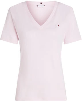 Tommy Hilfiger Slim V-Neck T-Shirt (WW0WW40584) light pink