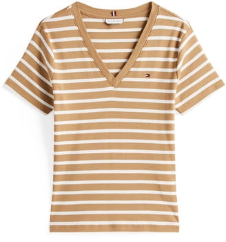 Tommy Hilfiger Slim V-Neck T-Shirt (WW0WW40584) hickory ecru