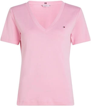 Tommy Hilfiger Slim V-Neck T-Shirt (WW0WW40584) classic pink