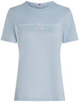 Tommy Hilfiger T-Shirt WW0WW40276 Himmelblau Regular Fit Hellblau Female