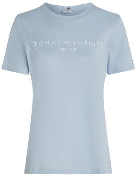 Tommy Hilfiger Reg Corp Logo Regular Fit T-Shirt (WW0WW40276) breezy blue