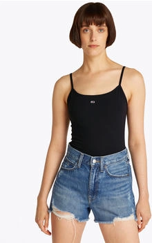 Tommy Hilfiger Slim Spaghetti Strap Top (DW0DW20675) black